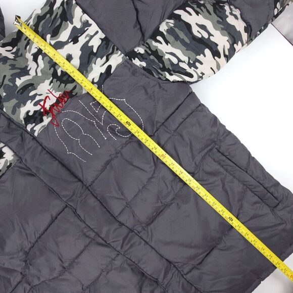 VINTAGE 90s Fubu 05 Down Puffer Jacket Ripstop Winter Coat Camo Y2k Gorpcore XL - Picture 5 of 16